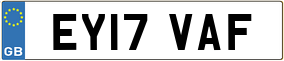 Trailer License Plate